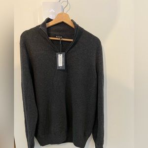 NWT NAADAM cashmere quarter zip sweater